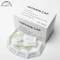 disposable heparin cap iv cannula heparin caps for pet animals dog cat veterinary supplies