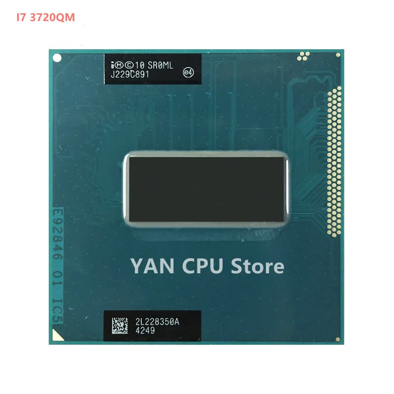 Бесплатная доставка процессор INTEL CPU I7 3720QM SR0ML SROML 2 6G 3 6G/6M HM75 HM77|Комплектующие для