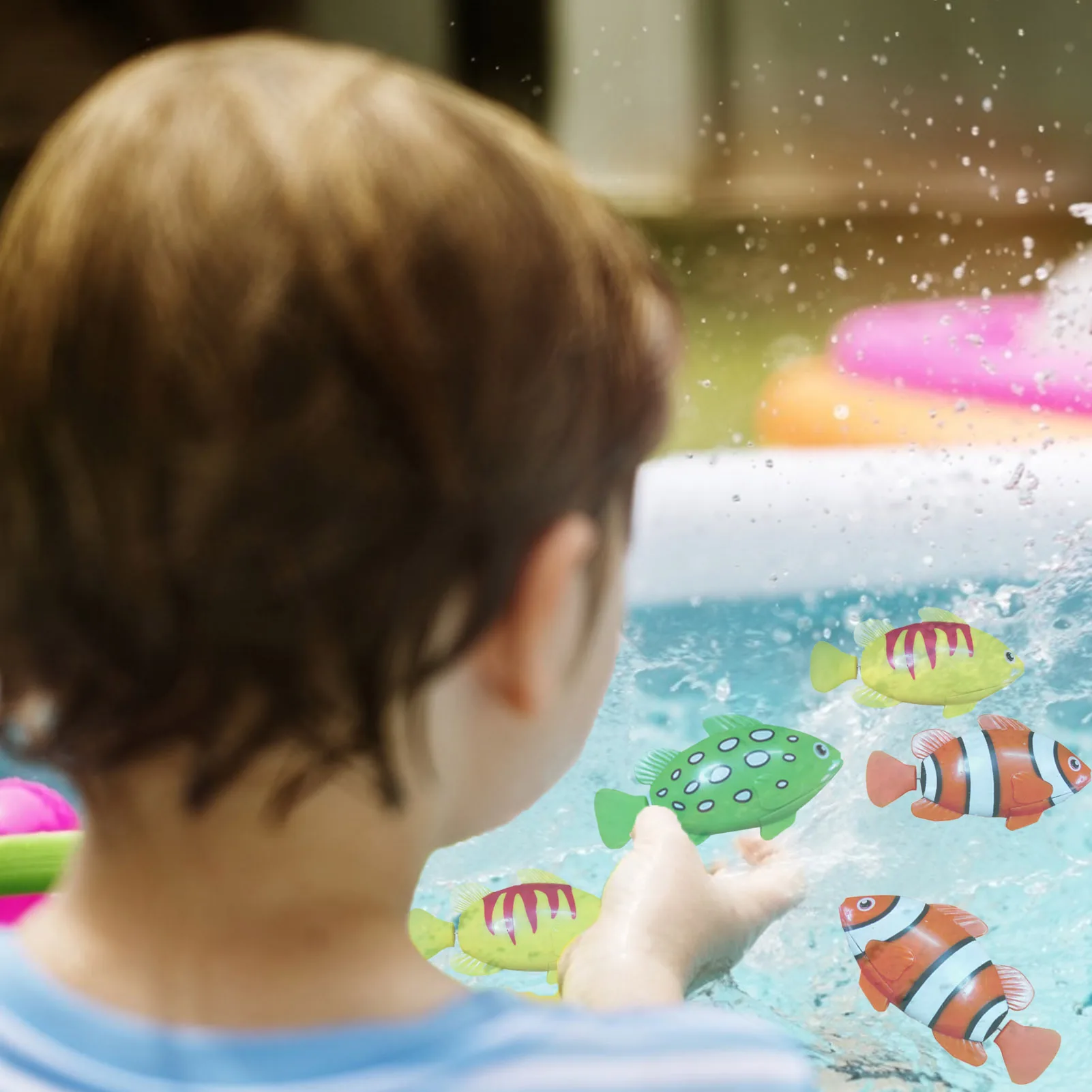 

Electronic Baby Bath Toy Swimming Simulation Fish Water Toys Interactive Swimming Toy For Kids Bathtub Bathing Toy