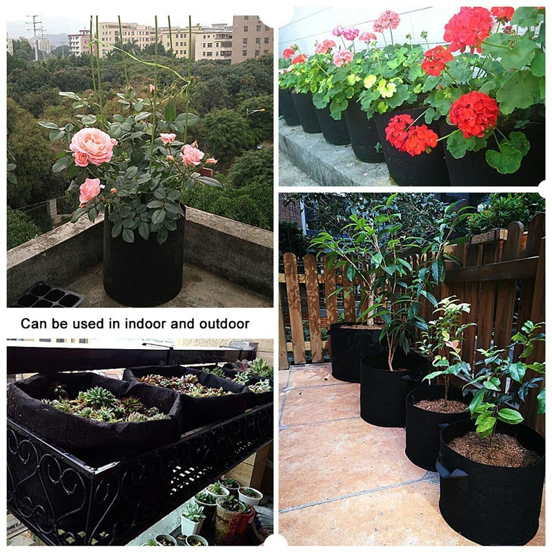 Nursery Bag Flower Plant Support Home Furnishing Shopping Mall Species Greening Project Non-Woven Fabric | Дом и сад