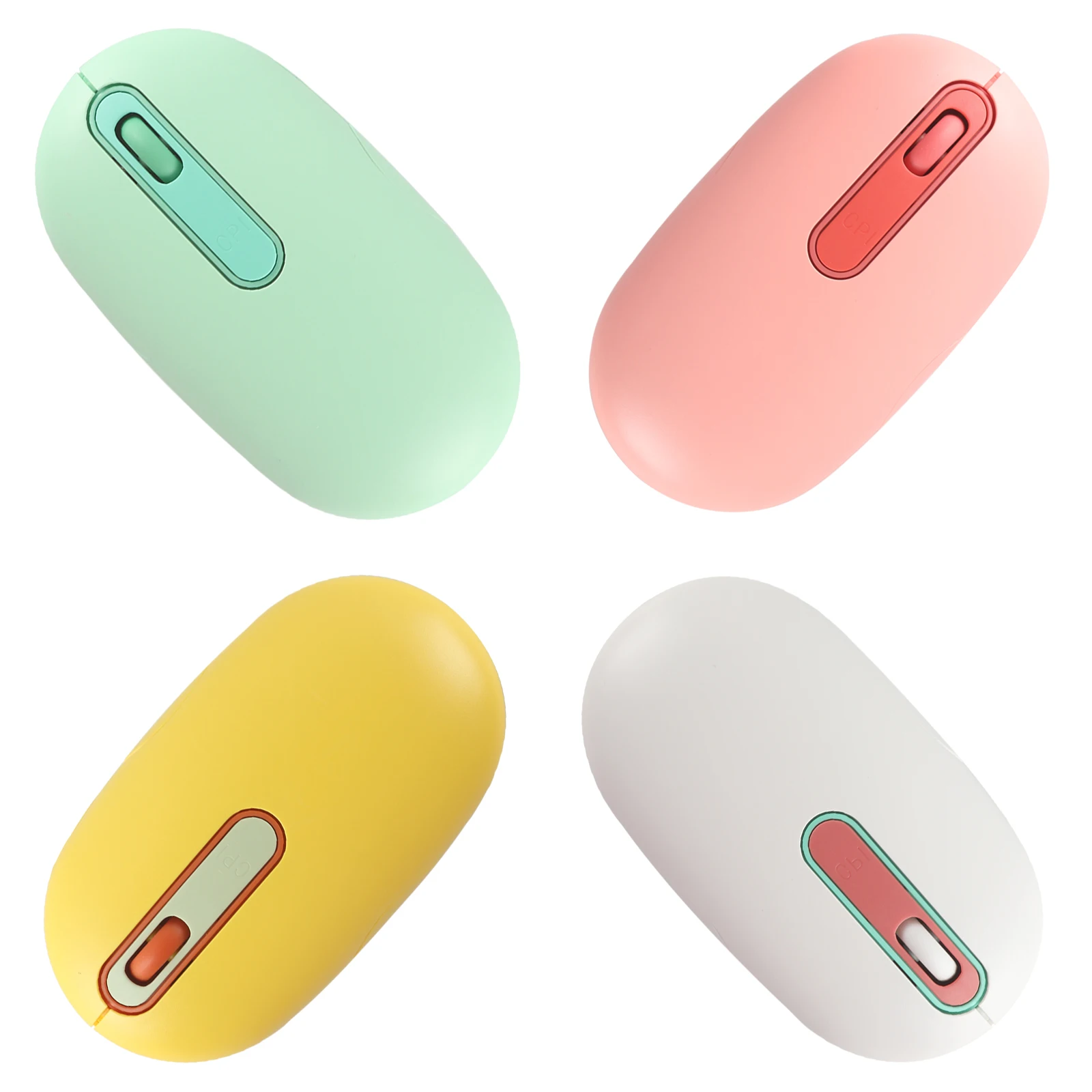 

2.4G Wireless Mouse Candy Color Rechargeable Mute Mause With USB Receiver Ultra Thin Mini Computer Mice for Laptop Desktop