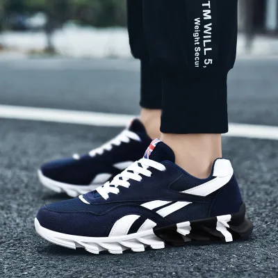 Кроссовки мужские сетчатые повседневные на шнуровке модная удобная обувь для