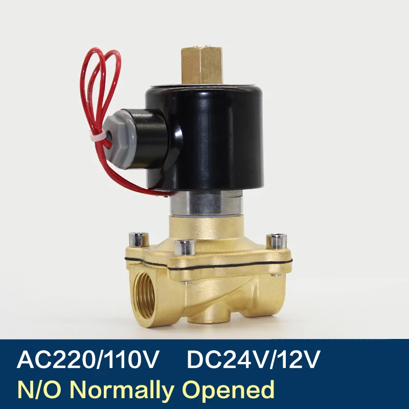

Электромагнитный клапан 1/4 дюйма 3/8 дюйма 1/2 дюйма 3/4 дюйма 1 дюйм DN8/10/15/20/25/50, пневматический нормально открытый для воды, масла, воздуха 12 В/24 В...