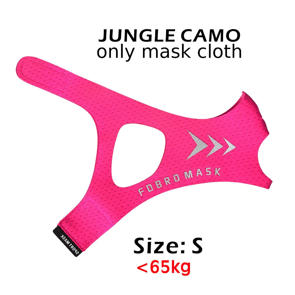 Mask Cloth pink S FDBRO Спортивная маска для бега и фитнеса, Черная Спортивная маска для тренировок на высокой высоте, 2,0 Тканевая маска - Цвет: Mask Cloth pink S
