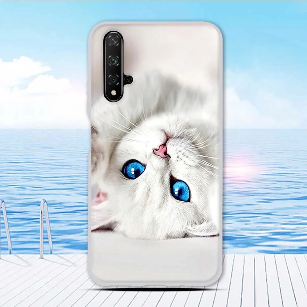 Чехол Funda 6,26 дюйма для huawei nova 5 T, силиконовый чехол для Honor 20, чехол с животным принтом, чехол для Honor 20 S, чехол для телефона, бампер