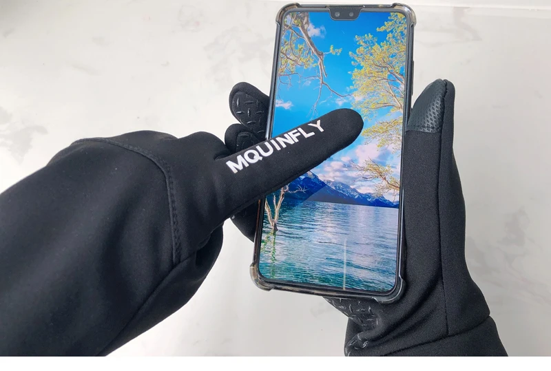 

MQUINFLY Touch Screen Cycling Gloves Men Women Riding Gloves MTB Road Bike Gloves Full Finger Bicycle Gloves Sport Glove