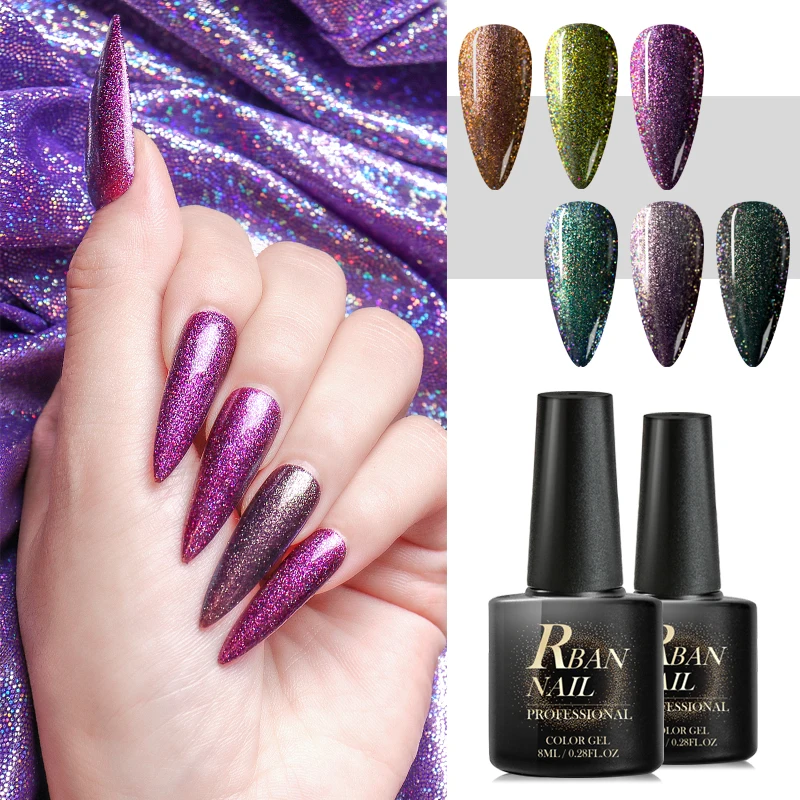 Гель-лак для ногтей с блестками 8 мл | Красота и здоровье