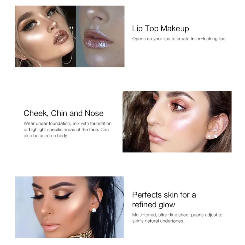 SACE LADY Shimmer жидкий текстовый Маркер крем для лица Сияющий макияж светящийся Набор