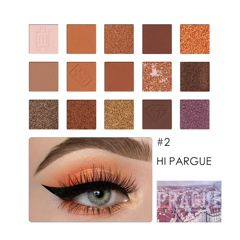 

16Color Eye Shadow Palette Matte Texture Pearl Glitter Fine Silky Powder Earth Color Eye Shadow Long Lasting Portable Eye Makeup