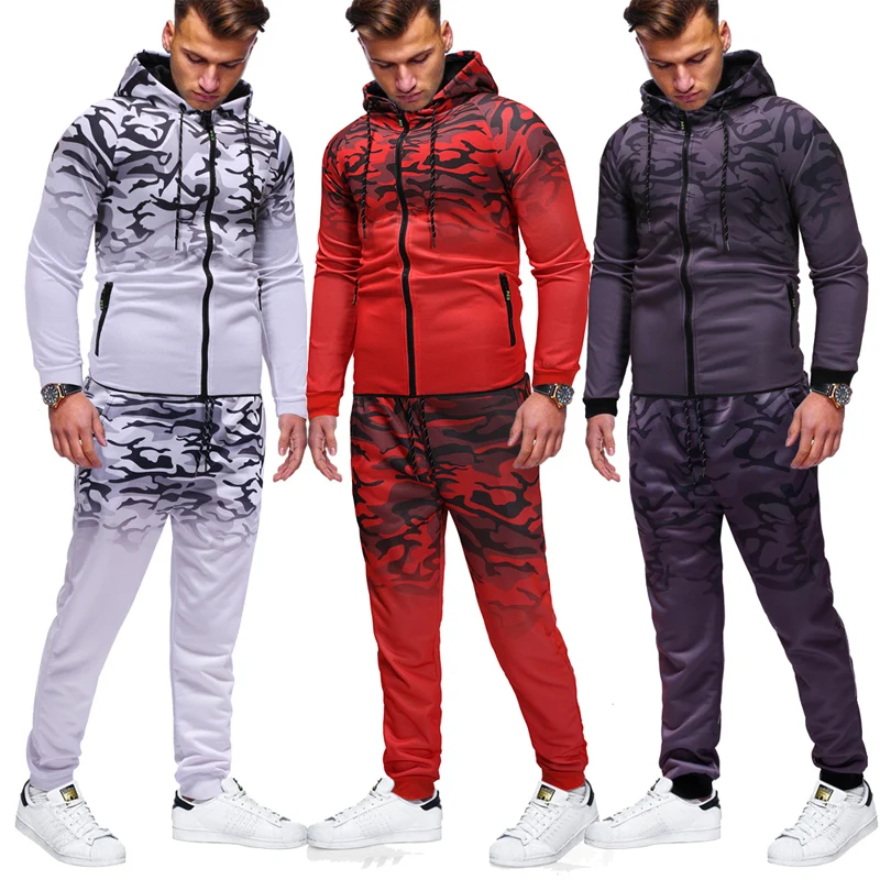 

2021 Winter Autumn Hoodie sweatshirt jacket joggers sweatpants man printing suits
