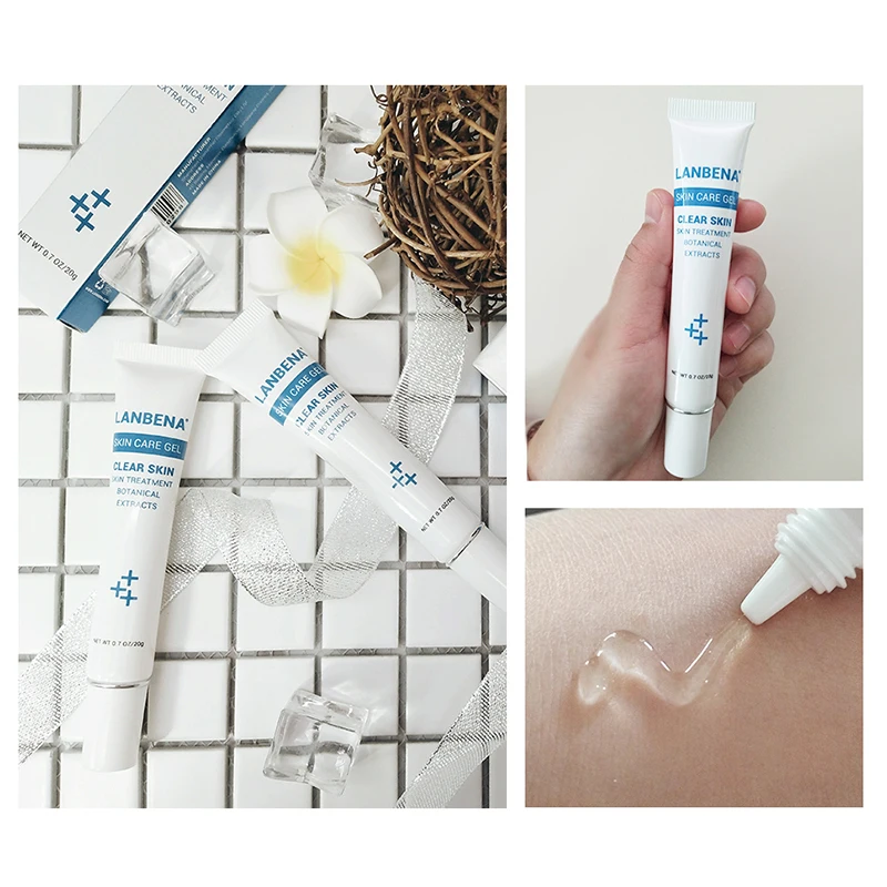 

Acne Treatment Gel Acne Cleaning Cream Blackhead Remover Acne Spots Face Acne Scars Skin Care Repair Comedone Pimple LANBENA