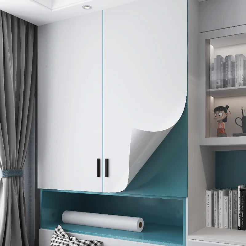 pvc matte wall stickers furniture refurbish stickers self adhesive film waterproof oil proof kitchen cabinet sticker home decor free global shipping