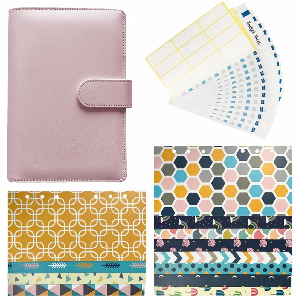 

1 Set Budget Envelopes Cash Envelopes System Budget Sheets Leather Cover