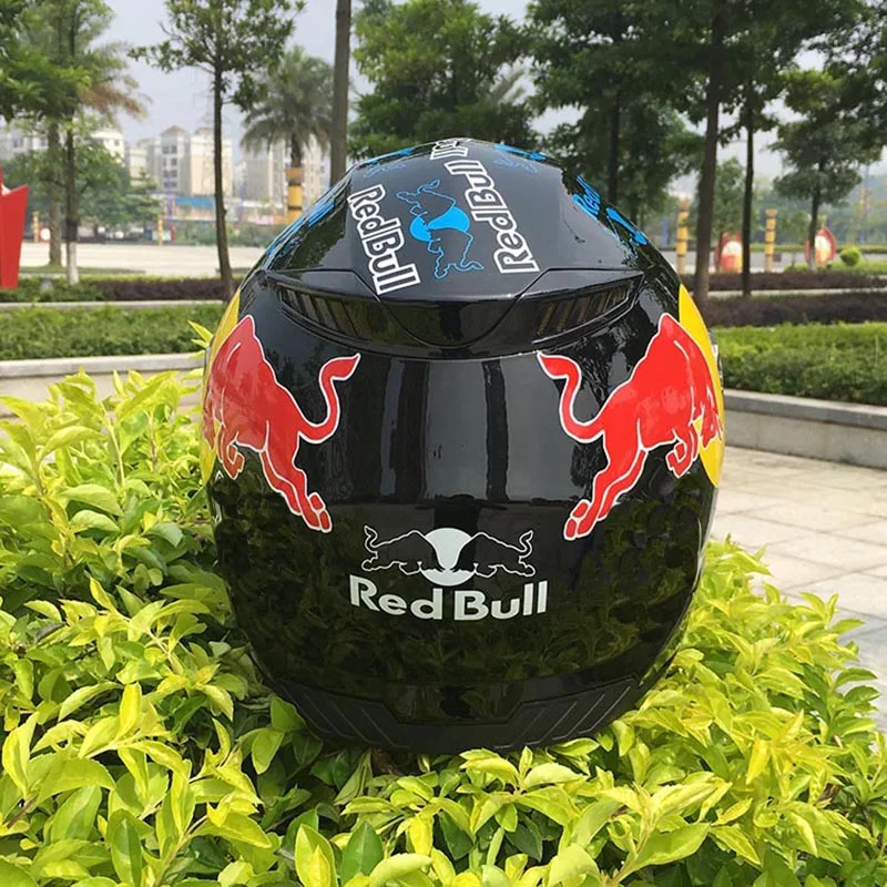 Мотоциклетный шлем с двойным козырьком защитный на все лицо для мужчин и женщин