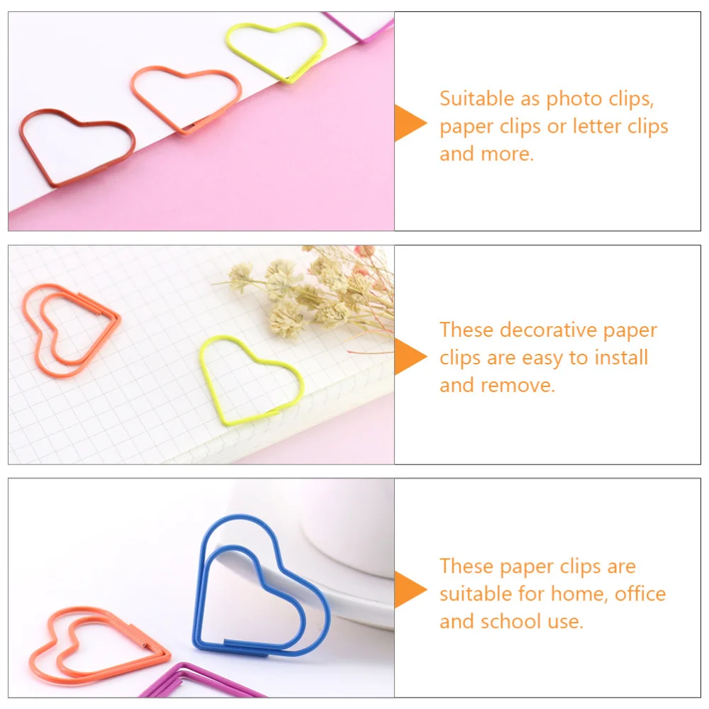 

48 Pcs Boxed Stylish File Clips Portable Memo Clips Novel Creative Bookmarks