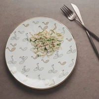 phnom penh irregular swan dinner plate home kitchen tableware pasta plate breakfast dessert plate