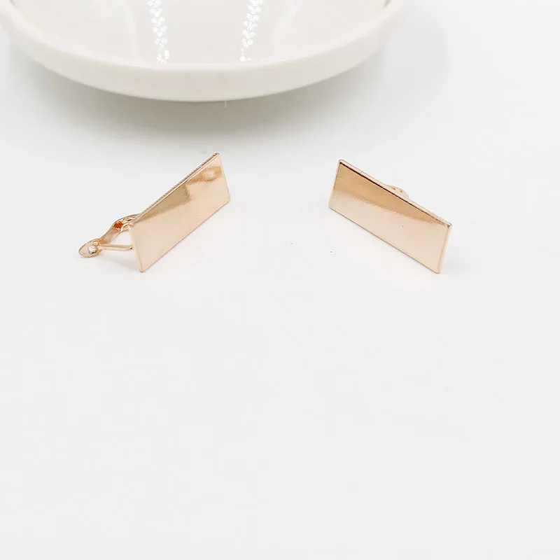 Серьги из розового золота 585 пробы с вырезами для гламурных женских свадебных