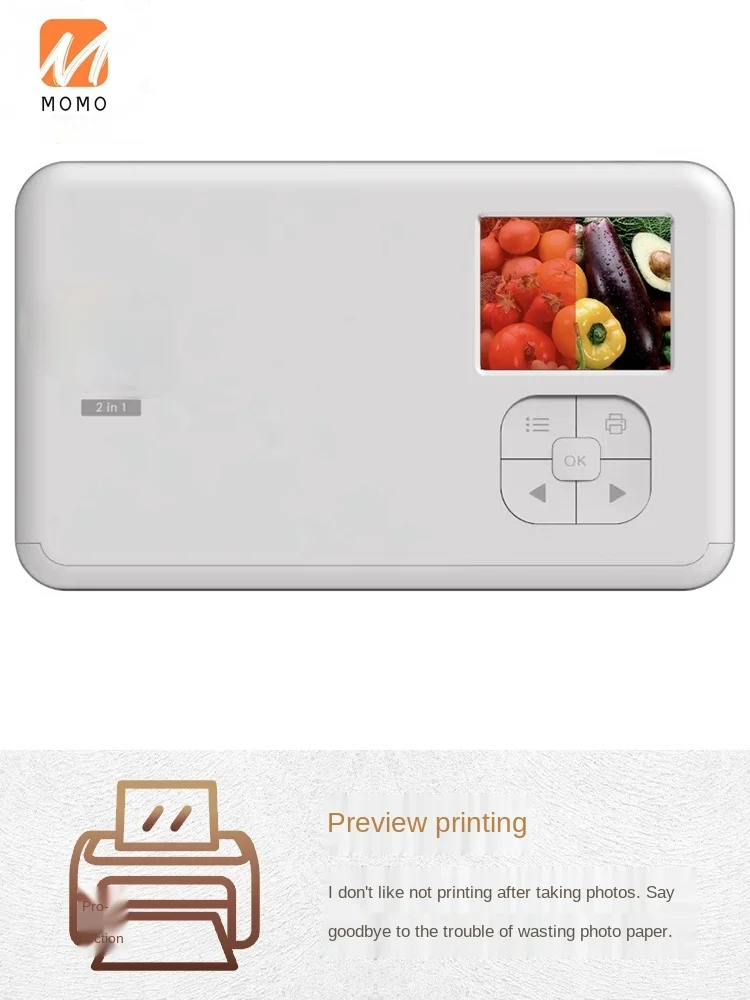 

C210 One-Time Imaging Polaroid Camera Mini with Screen Preview Print Bluetooth Print Mobile Phone Photo