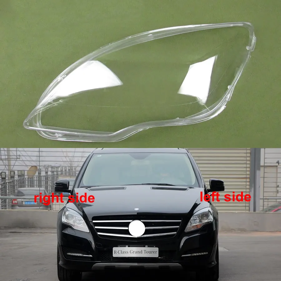 Для Benz W251 R300 R320 R350 R400 R500 2009 2017 чехол для передних фар маска прозрачная крышка Lampshdade