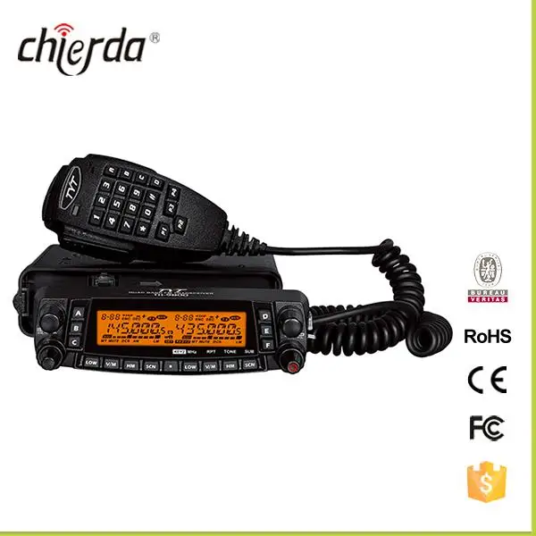 

Mobile car radio long distance 50km CE FCC Rohs Certification Scrambler 200CH quand band transceiver TH-9800