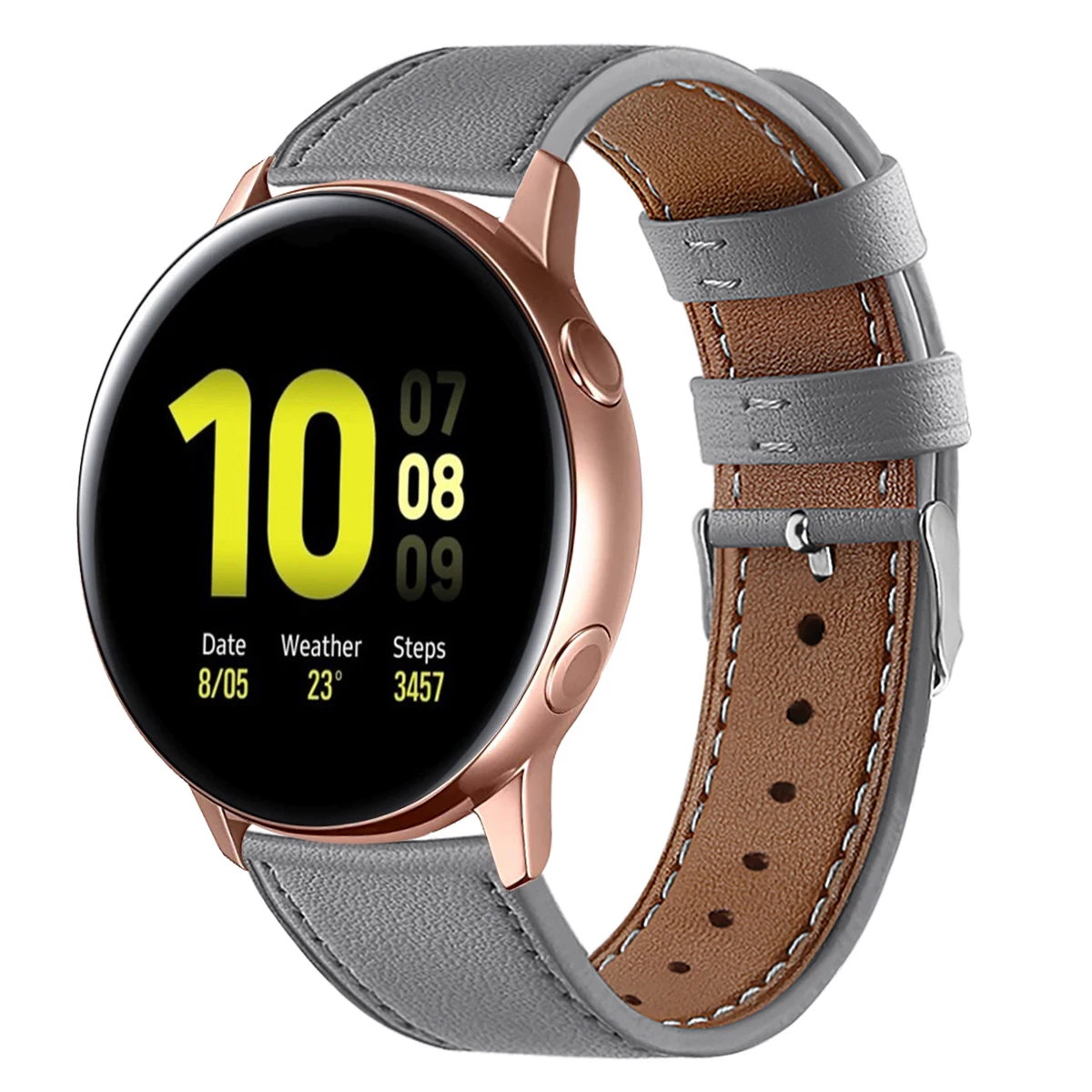 Для samsung Galaxy Watch Active 2 кожаный ремешок 20 мм высококлассный верхний слой из натуральной кожи дышащий сменный Браслет