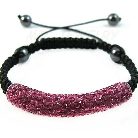 factory price New Arrival Mixed colour 8 pcs/lot Long Tube Bending Beads trendy crystal bracelet hr54 | Украшения и аксессуары