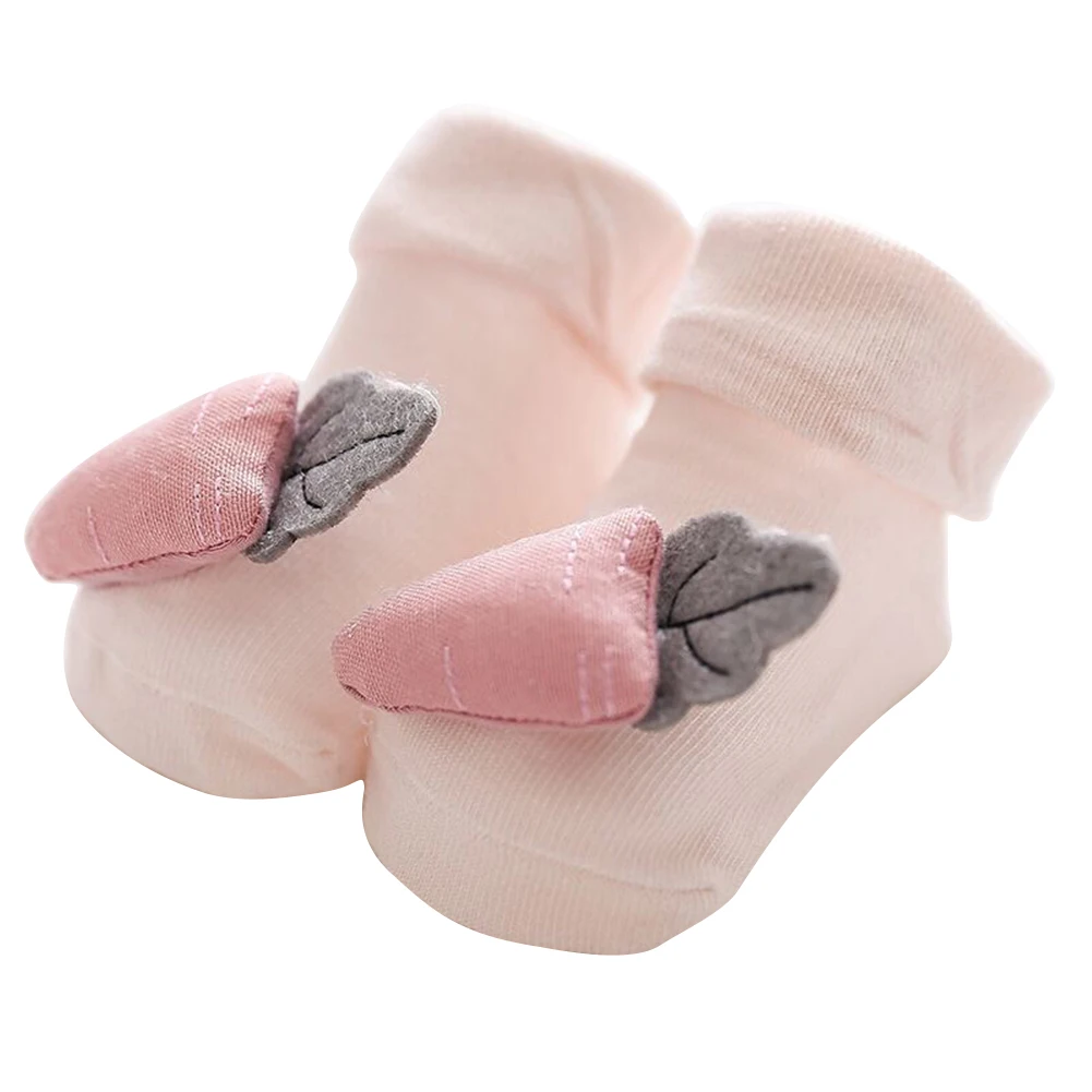 

1 Pair Of 3D Doll Baby Cotton Socks 0-12 Months Newborn Non-Slip Floor Toddler Shoes Baby Warm Toddler Socks