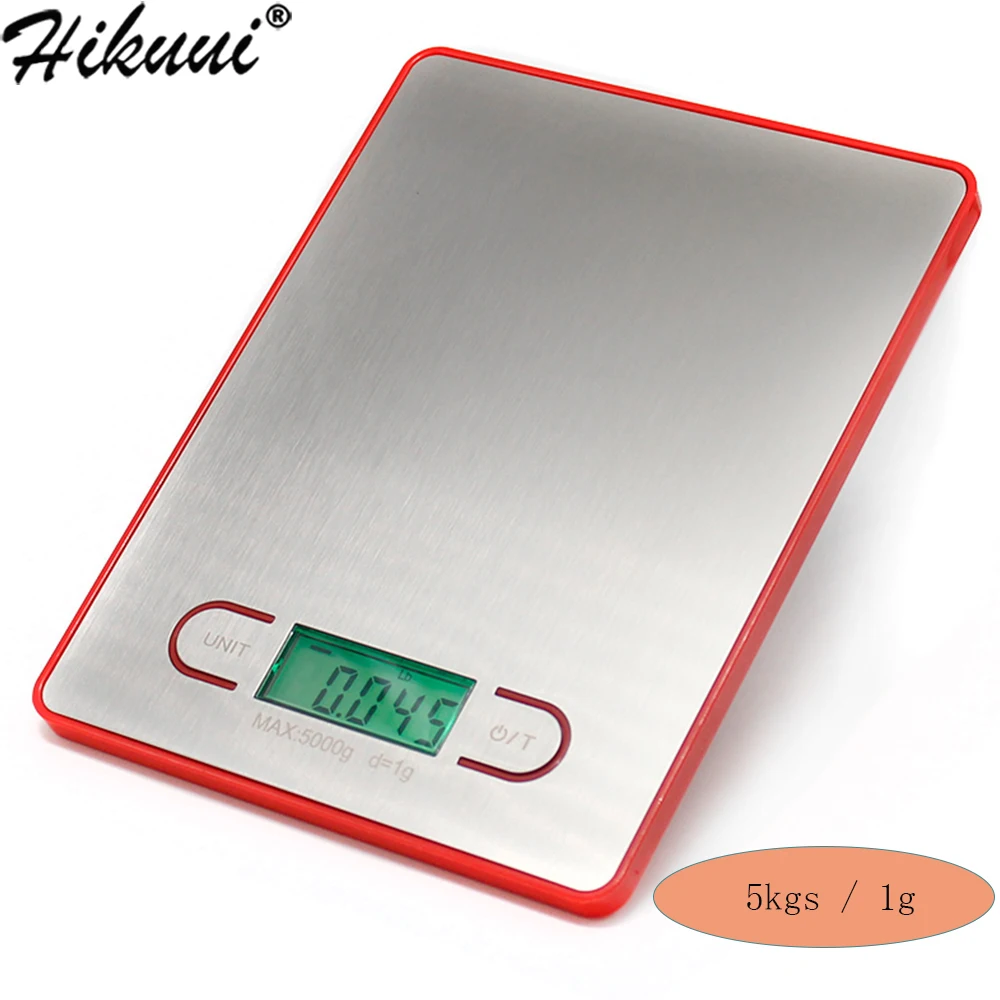 

5kg /1g Kitchen Electronic Scale Stainless Steel Precision Measure Tools Balance Digital Gram Cooking LCD Weighs g lb oz Scale