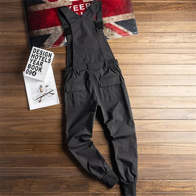 Модный мужской джинсовый комбинезон KIMSERE с несколькими карманами спецодежда