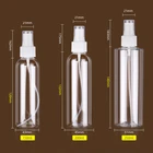 150 мл, 200 мл, 250 мл, портативная прозрачная мини-бутылка с распылителем, пустая бутылка для косметики, пробная трубка для образцов, тонкие флаконы для путешествий