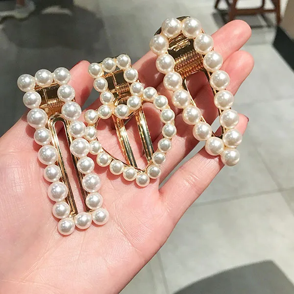 1 шт. женские заколки для волос с искусственным жемчугом заколка застежкой