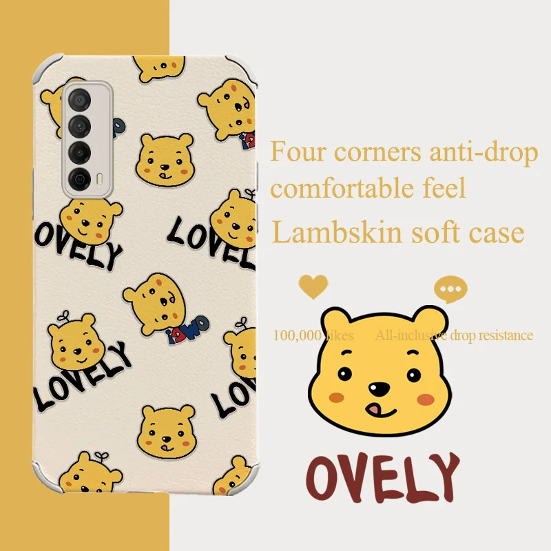 

Greedy Bear Phone Case For Huawei P Smart 2021 Y7A Liquid Silicone Cover