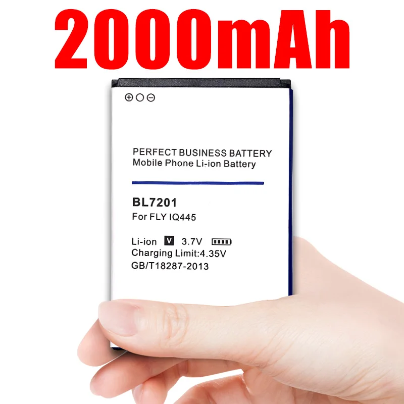 Аккумулятор BL7201 на 2000 мАч для FLY IQ445 IQ 445 BL 7201 мобильный телефон перезаряжаемая