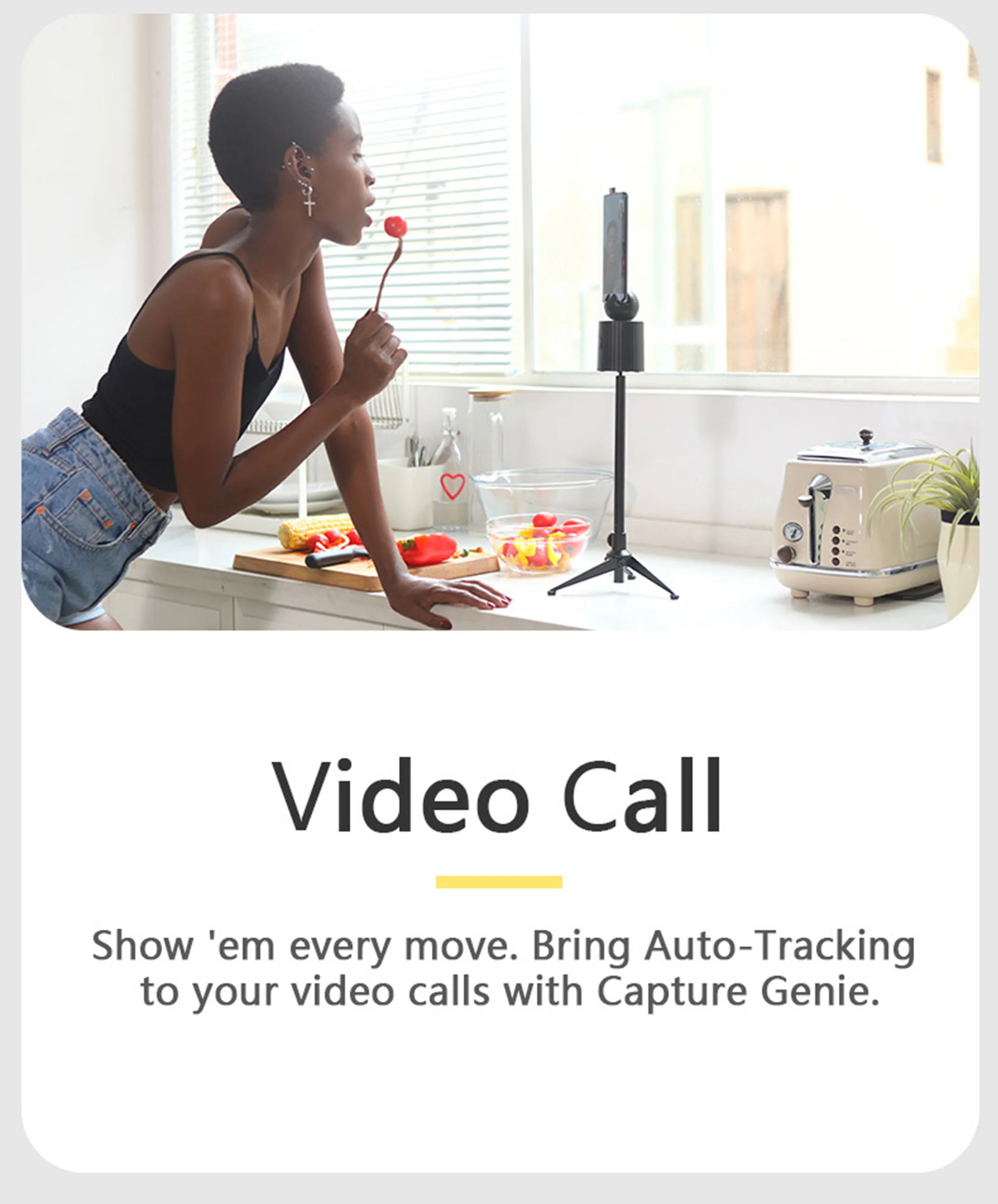 Rechargeable Smart Portable Selfie Stick 360°Rotation Auto Face Object Tracking Camera Tripod Holder Shooting Phone Mount | Электроника