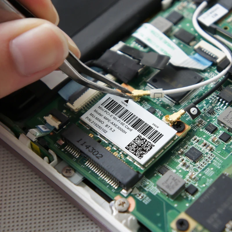 Трехдиапазонная 5374 Мбит/с WiFi 6E AX210 Mpe-AXE3000H Беспроводная Карта BT 5 2 для мини PCIE Wi-Fi