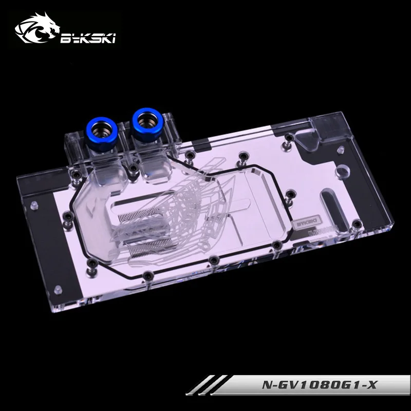 Водяной блок Bykski с полным покрытием для GIGABYTE GTX 1080 1070 1060 игровой кулер 6G GPU 12 В 4