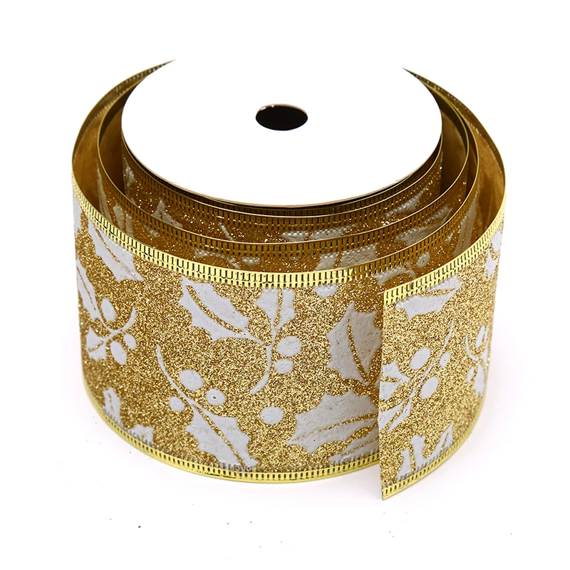 Рождественская лента с принтом праздничное свадебное украшение сделай сам