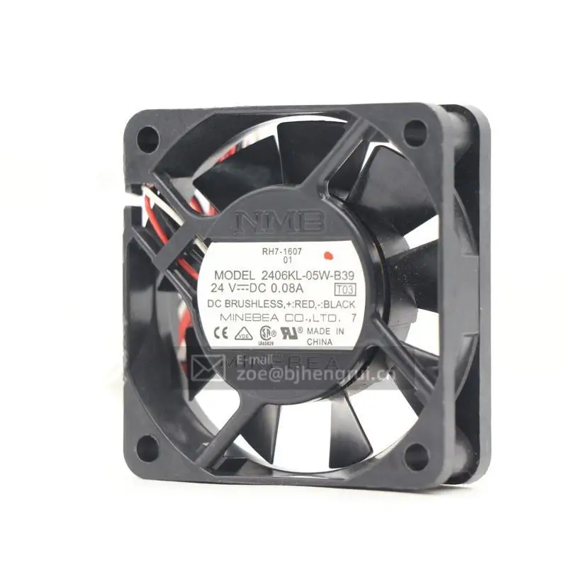 Новый оригинальный NMB 2406KL-05W-B39 24 В 0.08A 6 см инверторный охлаждающий вентилятор |