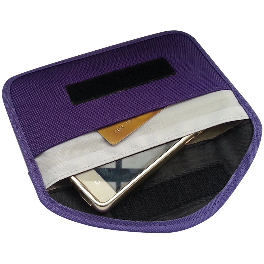 Однотонный двухслойный чехол для экранирования сигнала защитный Портативный