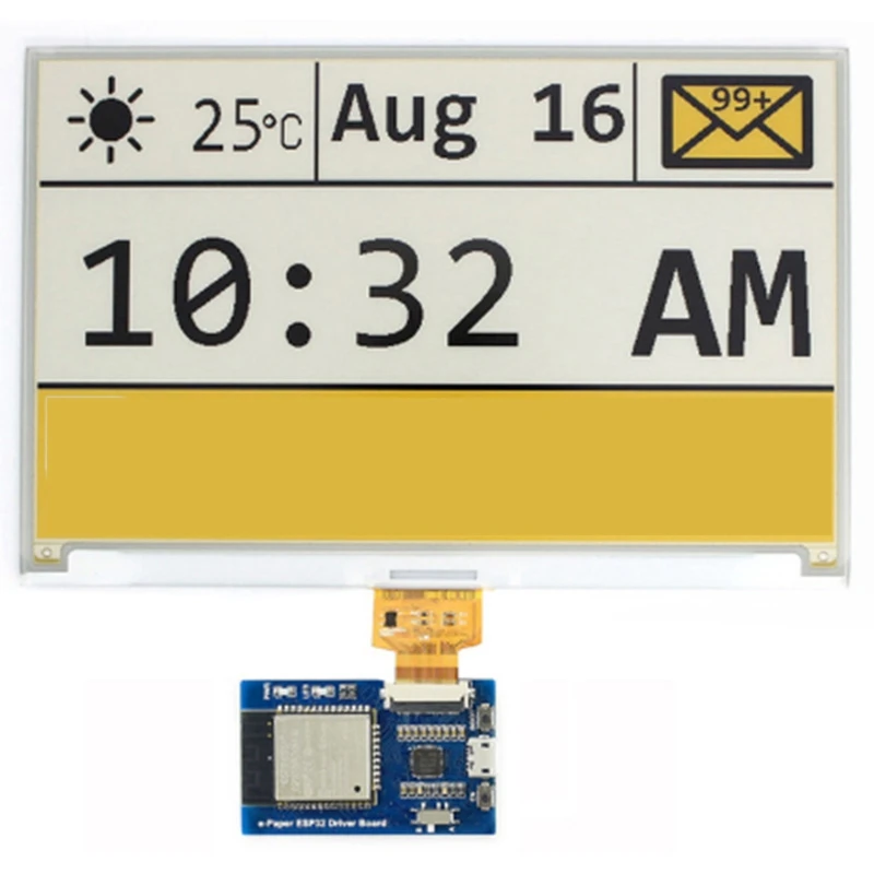 Плата драйвера беспроводной сети E-Paper Ink Sn Esp32 Wi-Fi + Bluetooth совместима с Arduino | Дом и