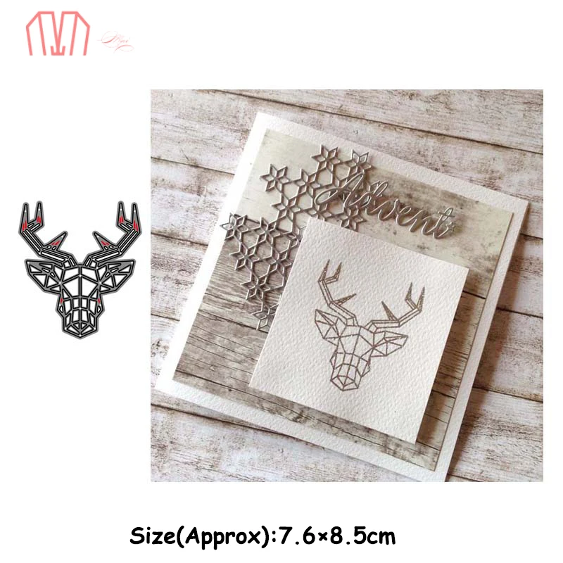 Mai Deer Head Metal Cutting Dies Stencils for DIY Scrapbooking photo album Decorative Embossing Paper Cards | Дом и сад