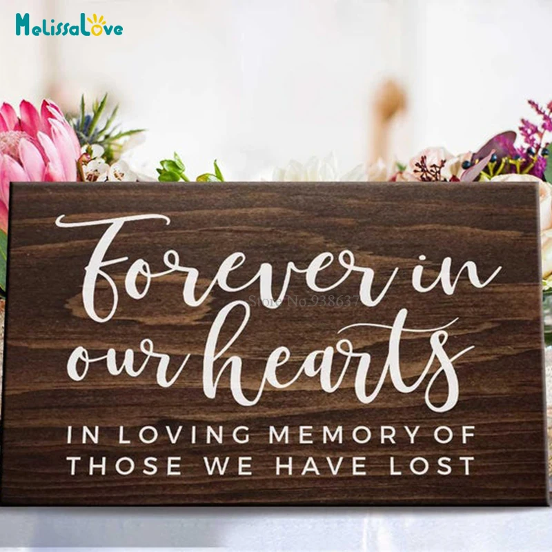 Съемные Виниловые наклейки с надписью Forever in our hearts BA245