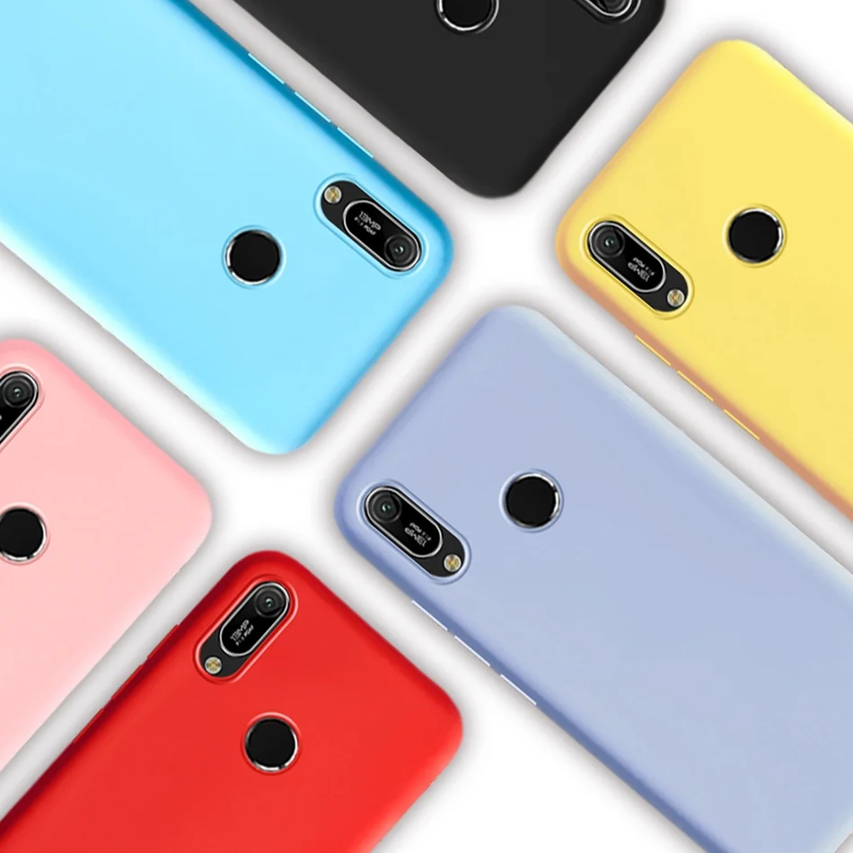 Силиконовый чехол карамельных цветов для Huawei Y6 Y7 Pro Prime 2019 Y5 2018 Honor 7C 7A 8A 8C 8X Play 6A