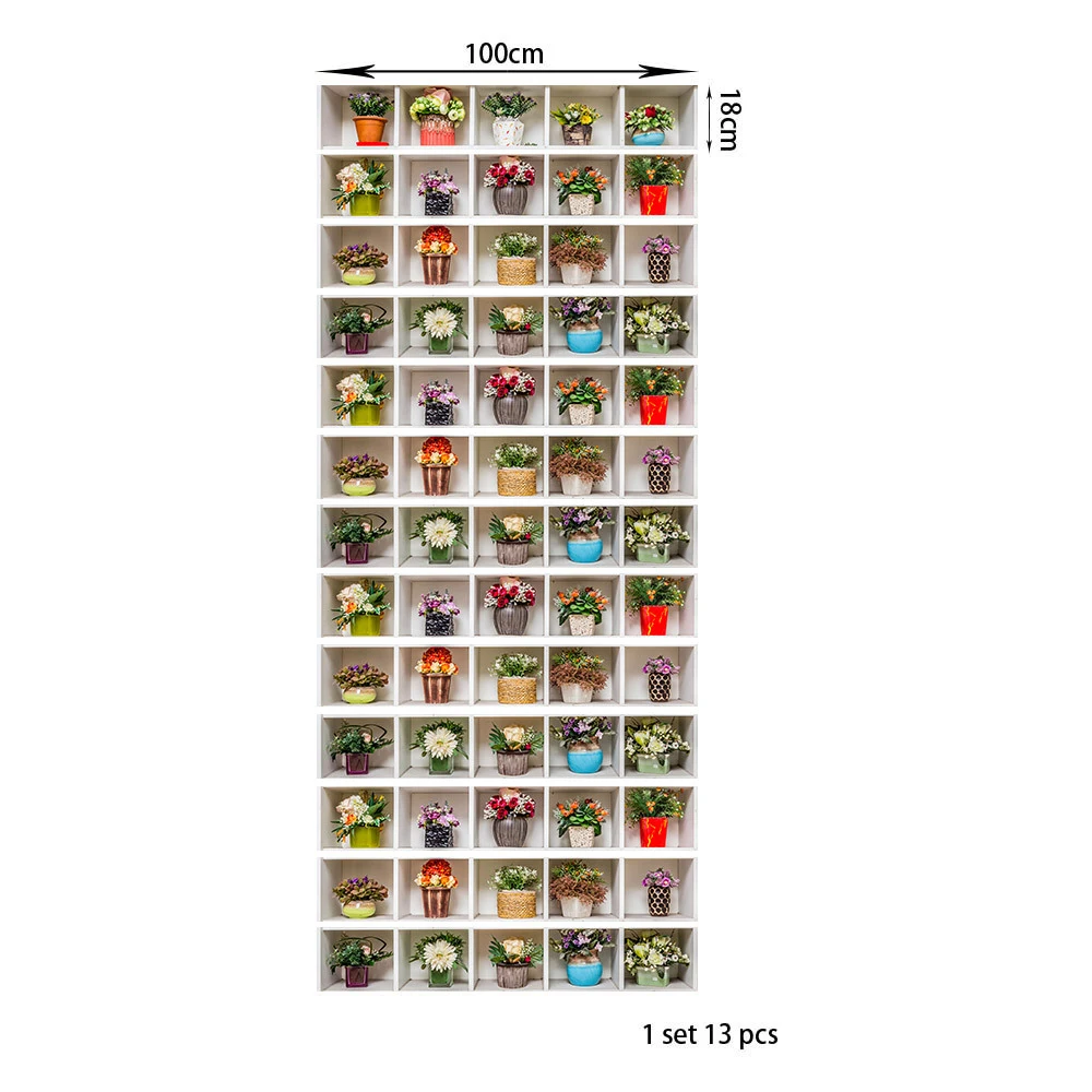 3D ПВХ наклейки в горшке для лестницы и цветов украшение дома сделай сам