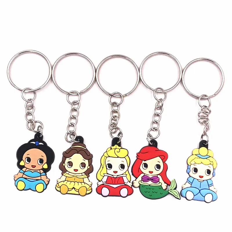 1 шт. Kawaii мультфильм для принцессы в стиле Ариель брелок Русалка Железный ключей