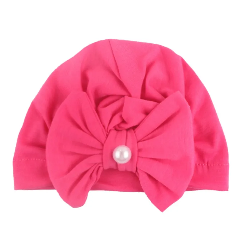 Bohemian style Cotton Soft Turban Knot Girl Kids Newborn Cap Summer Hat 8 Colors Cute Baby Girls With Bowknot Pattern | Детская одежда