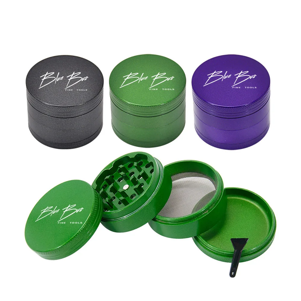 

63mm 4-Layer Nonstick Aluminum Alloy Smoke Grinder for Herb Tobacco Weed Accessories 2.48 inches Dia.