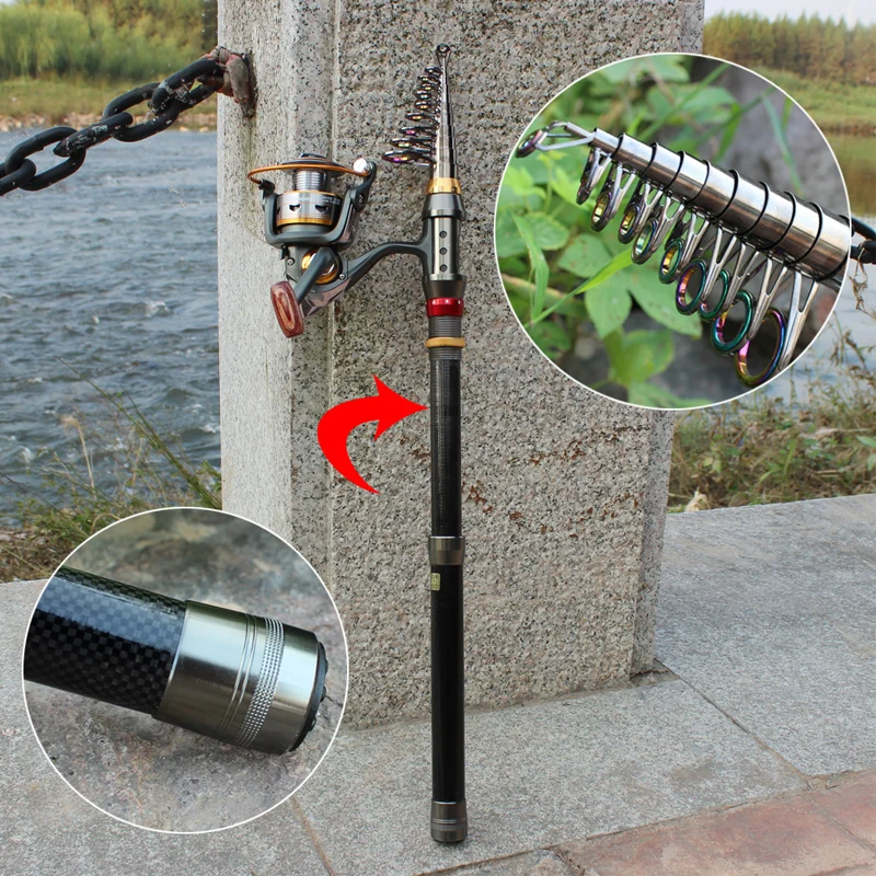

1.8-3.6m 11BB Fishing Reel Wheel Portable Travel Fishing Rod Spinning Fishing Rod Combo Telescopic Fishing Rod