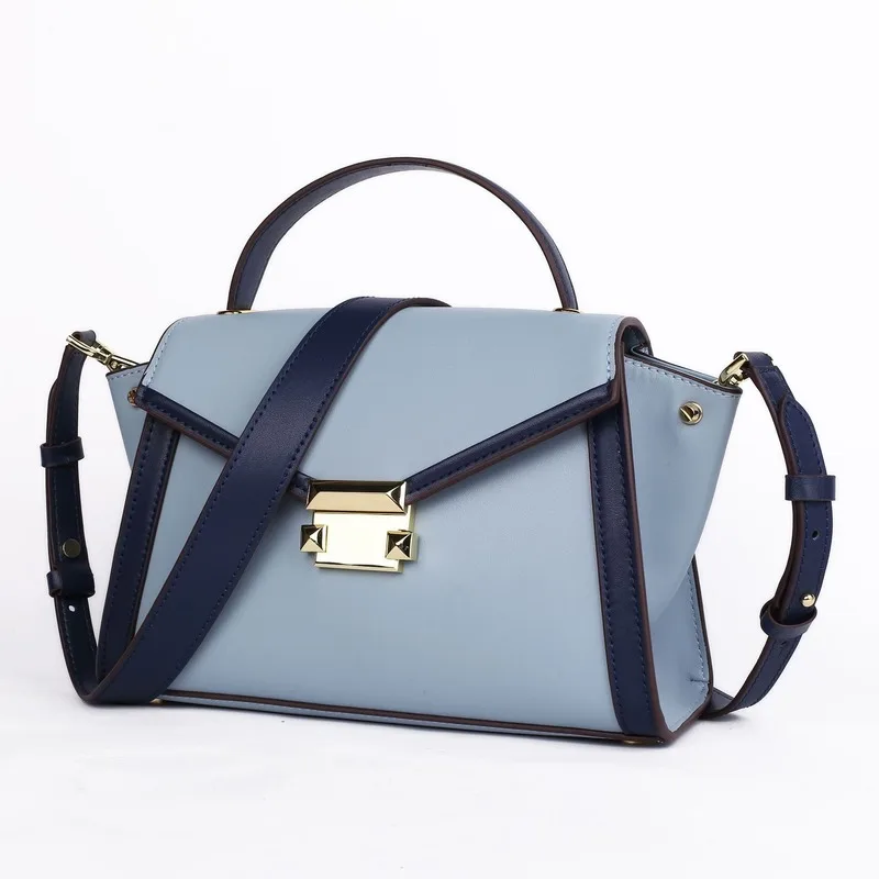 

New fashion women's leather bag women's portable One Shoulder Messenger Bag European and American simple women's leather bag