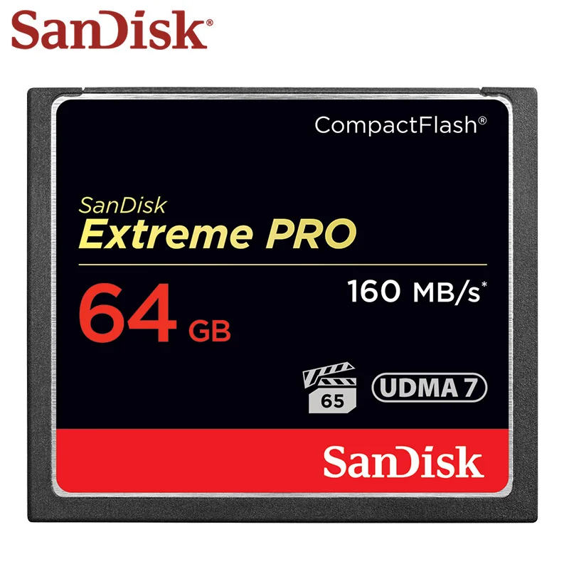 Sandisk Экстрим Pro CF карта 32 Гб 128 Compactflash памяти до 160 МБ/с./с компактный адаптер для